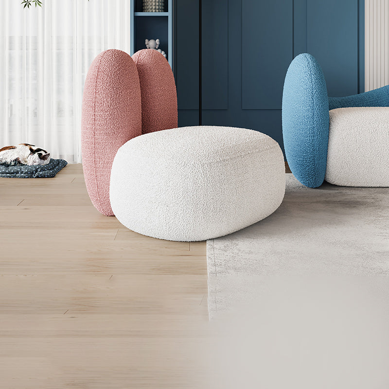 Modern Living Room Accent Chair Fixed Back Armless Lounge Chair