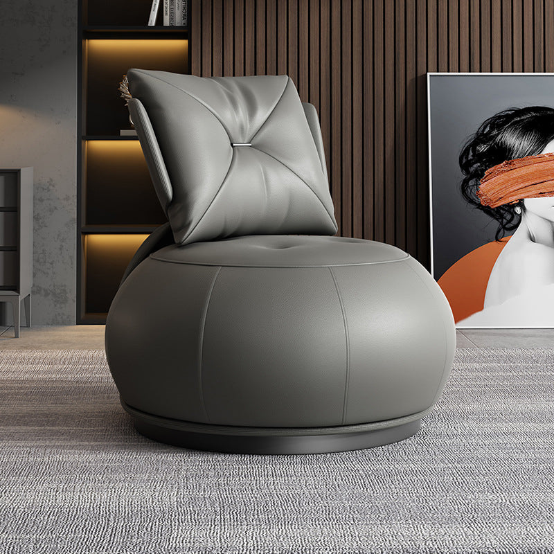 Contemporary Solid Color Lounge Chair Living Room Swivel Side Chair