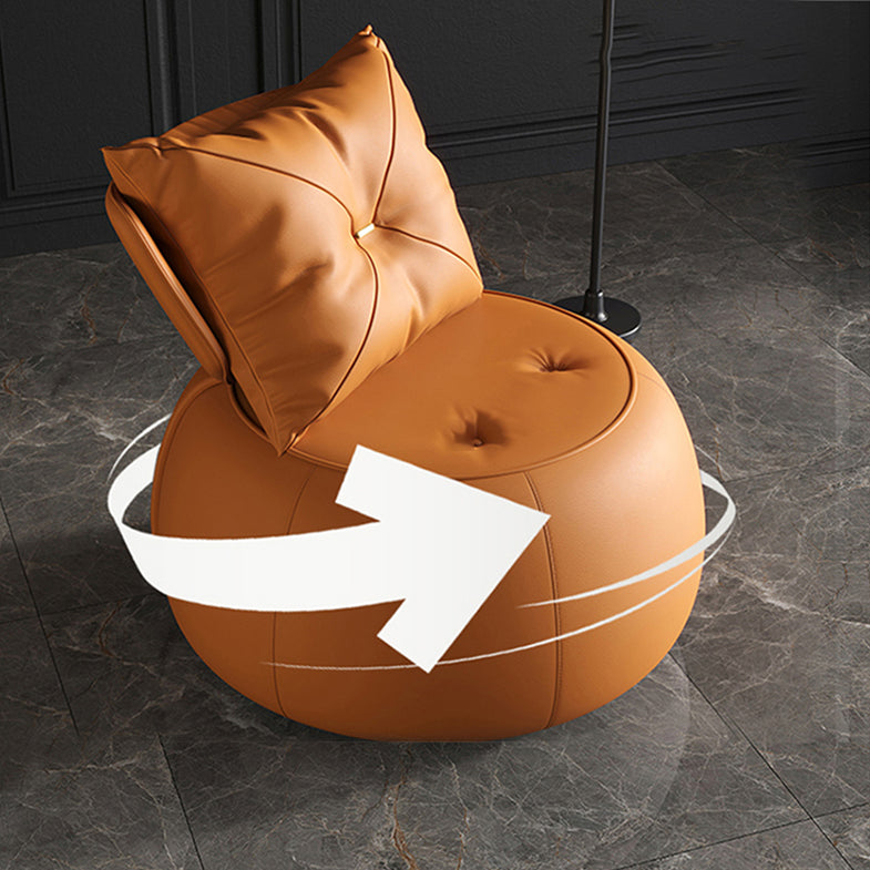Contemporary Solid Color Lounge Chair Living Room Swivel Side Chair