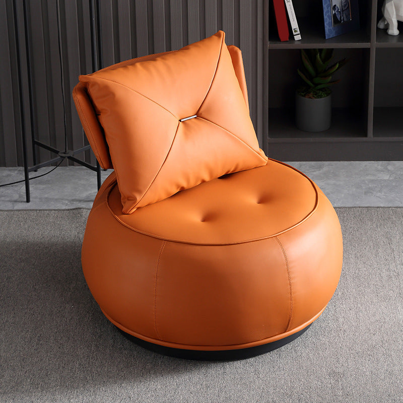 Contemporary Solid Color Lounge Chair Living Room Swivel Side Chair