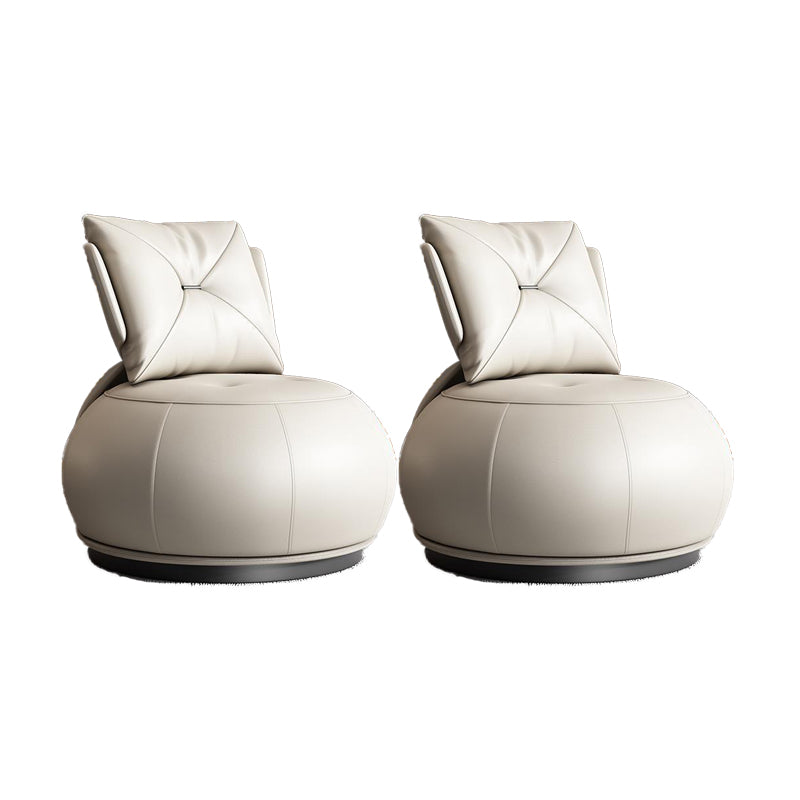 Contemporary Solid Color Lounge Chair Living Room Swivel Side Chair