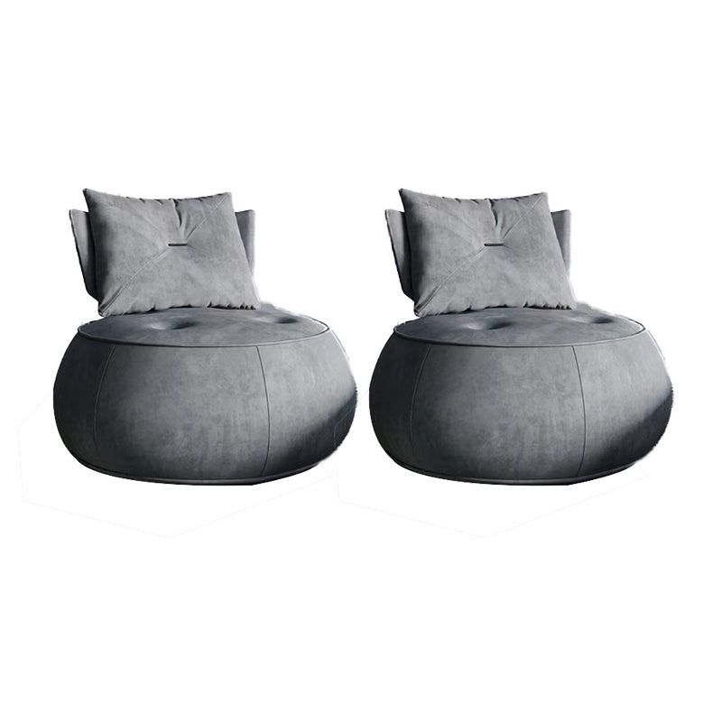 Contemporary Solid Color Lounge Chair Living Room Swivel Side Chair