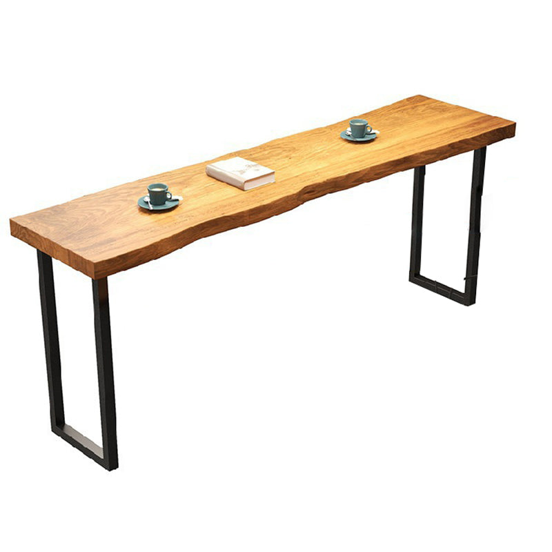 Modern Bar Height Table Rectangular Wood Top Bistro Bar Table