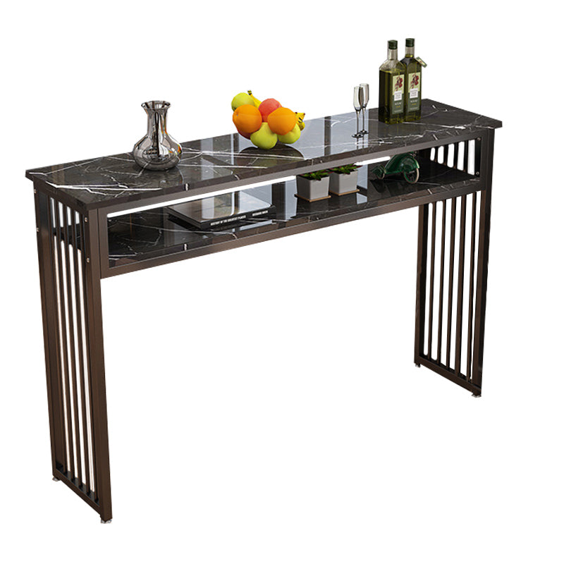 Modern Style Wood Bar Stool Table Rectangle Bar Table for Cafe