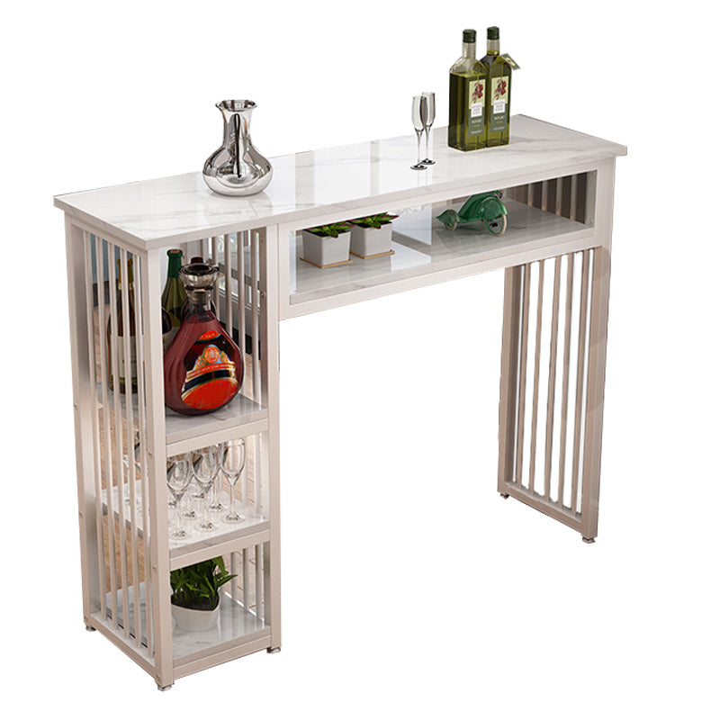 Modern Style Wood Bar Stool Table Rectangle Bar Table for Cafe