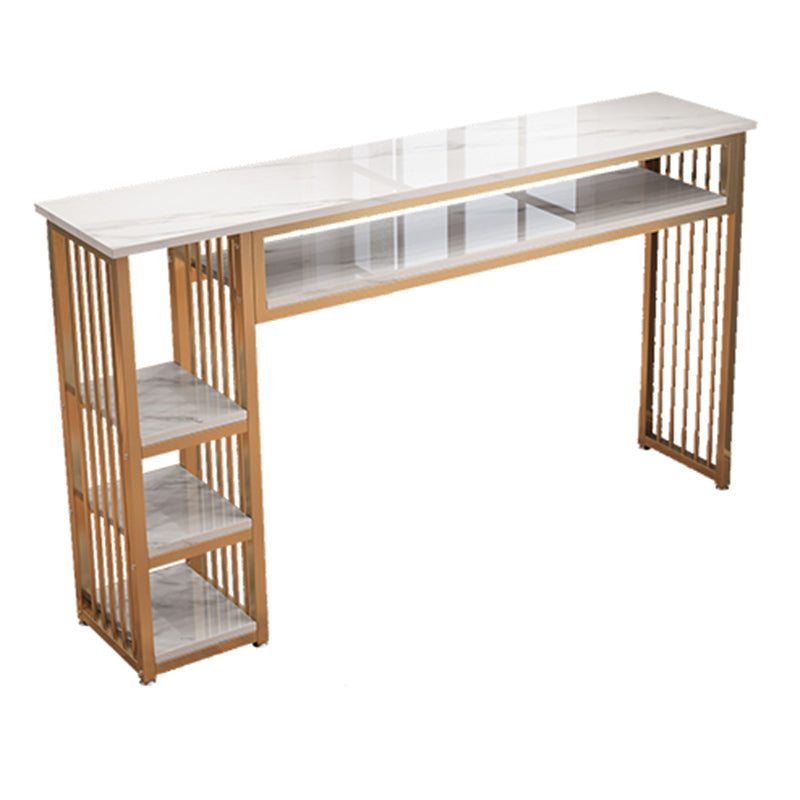 Modern Style Wood Bar Stool Table Rectangle Bar Table for Cafe