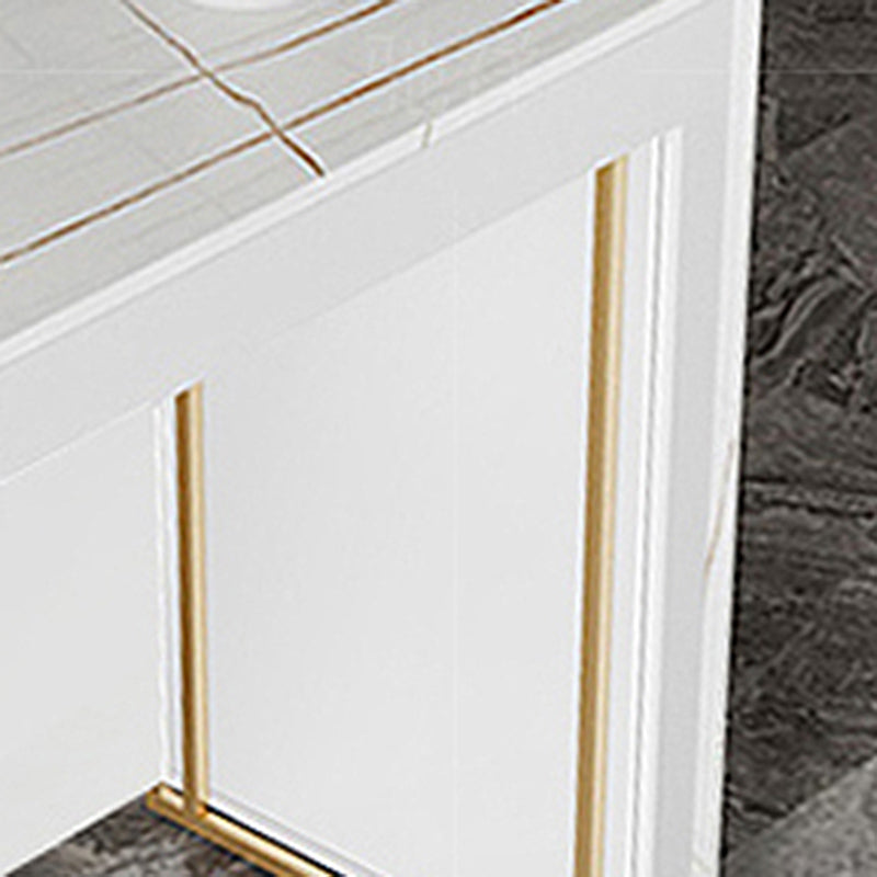 Sintered Stone Bistro Bar Table Rectangle Wooden Base Bar Table for Home