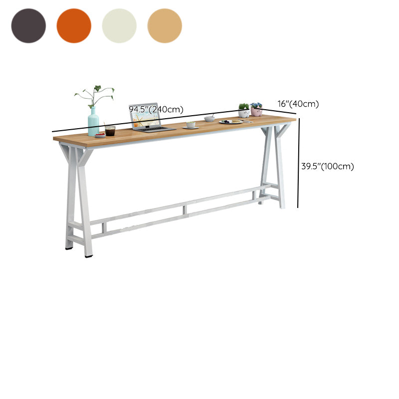Modern Style Wood Bar Stool Table Rectangle Bar Table for Home