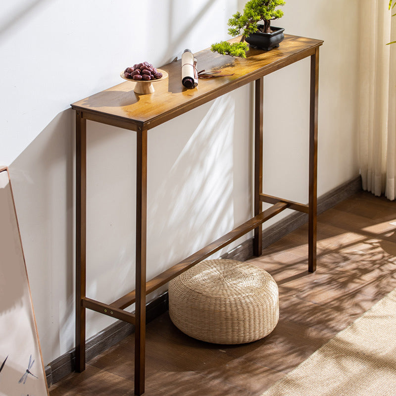 Contemporary Bar Height Table Trestle Counter Height Dining Table