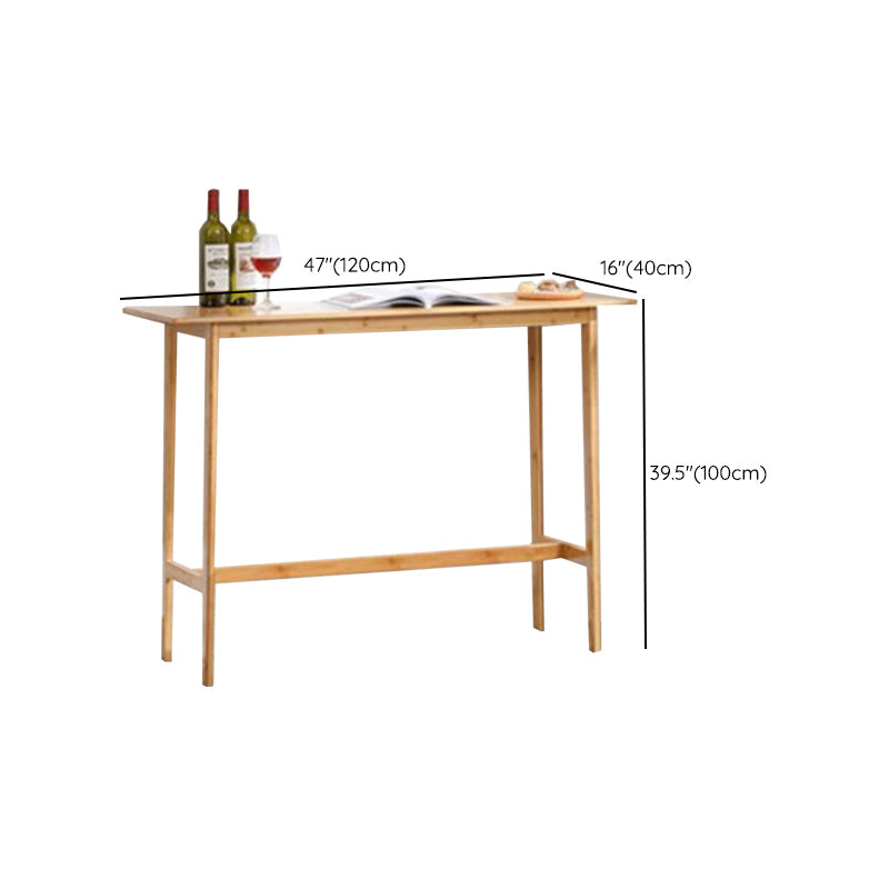 Contemporary Bar Height Table Trestle Counter Height Dining Table