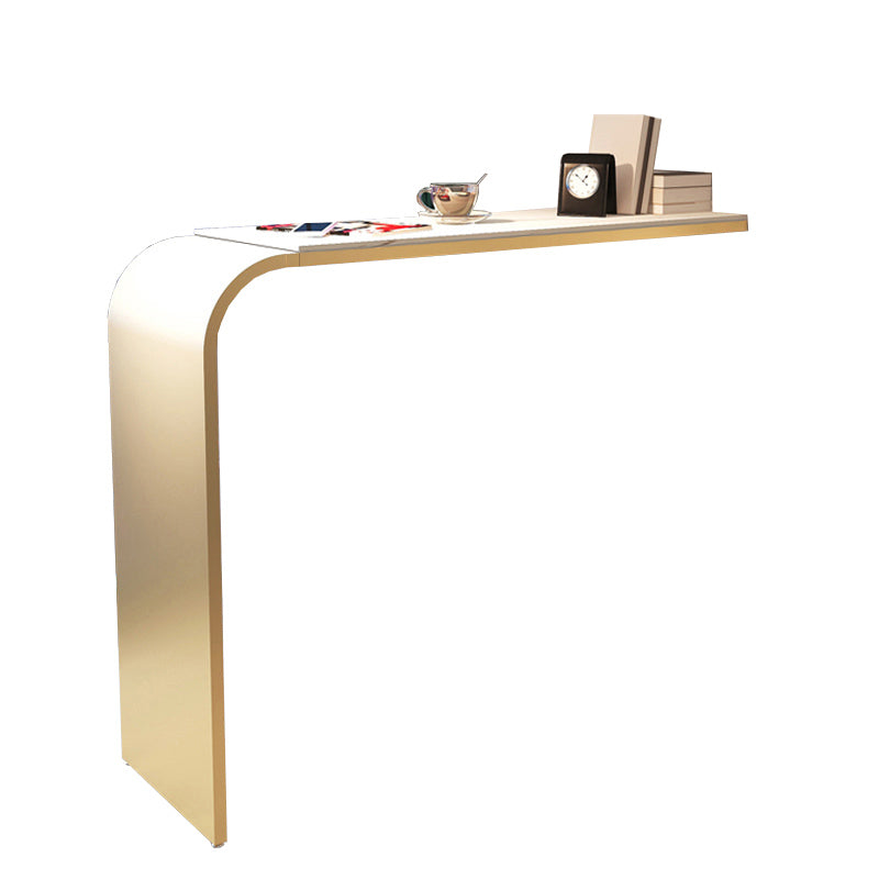 Stone and Metal Bar Dining Table Contemporary Counter Height Table