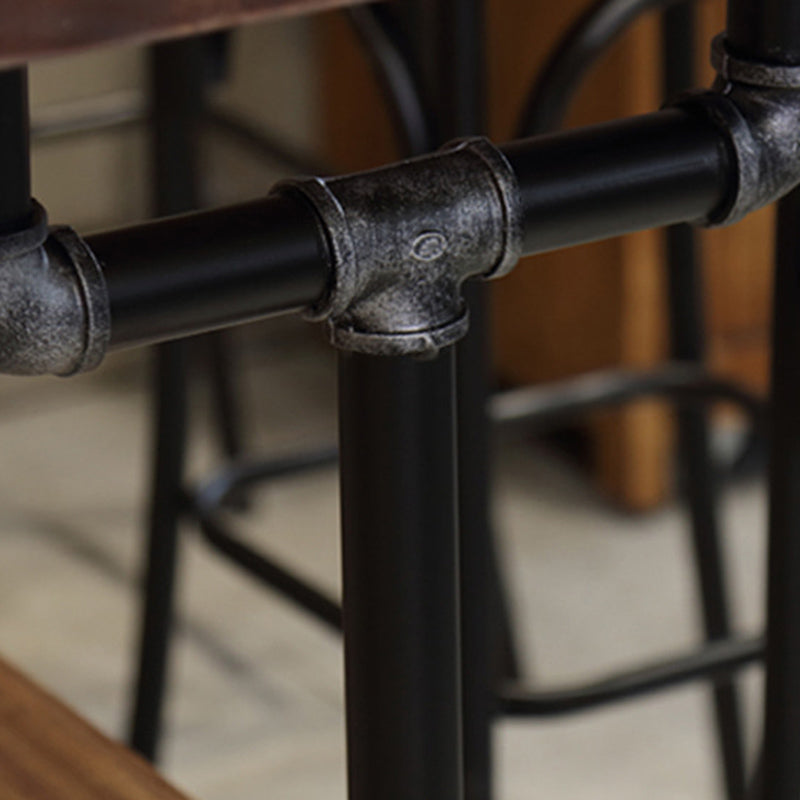 Solid Wood Counter Height Table Rectangle Bar Height Pub Table