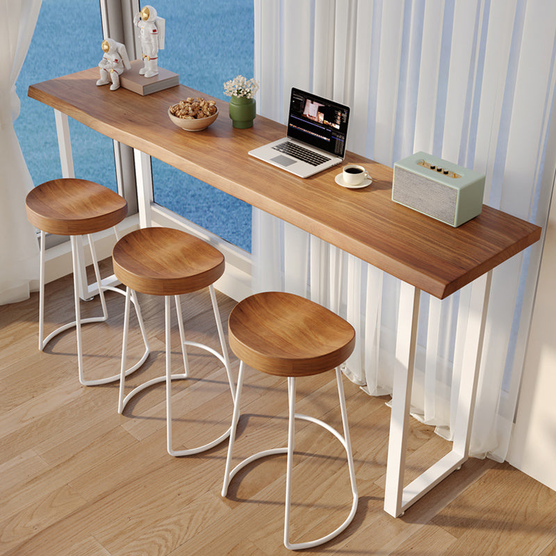 Contemporary Counter Height Table Solid Wood Bar Dining Table