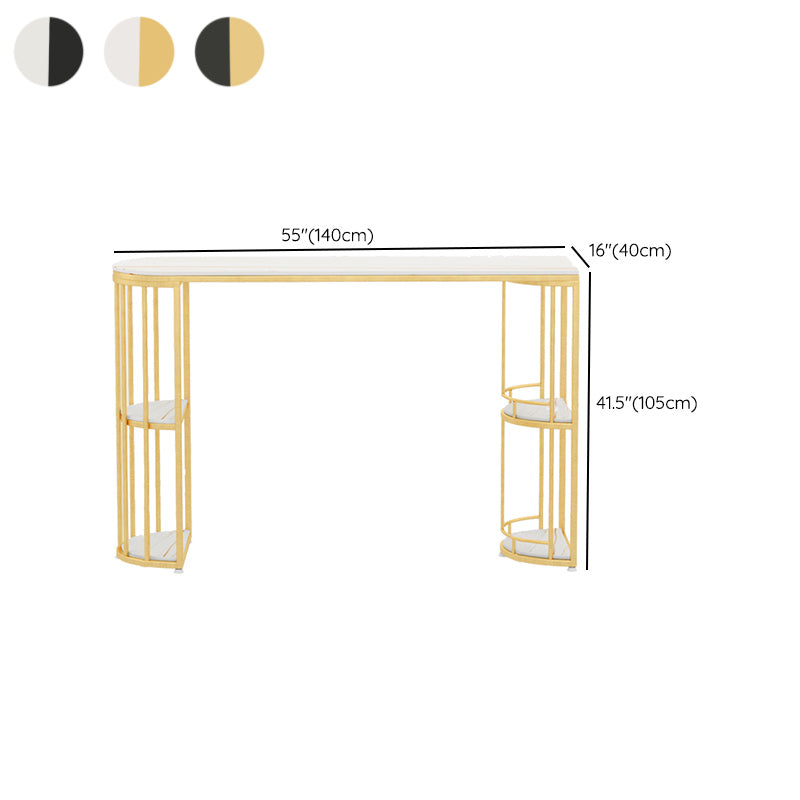 Free Form Counter Height Dining Table with Storage Modern Bar Dining Table