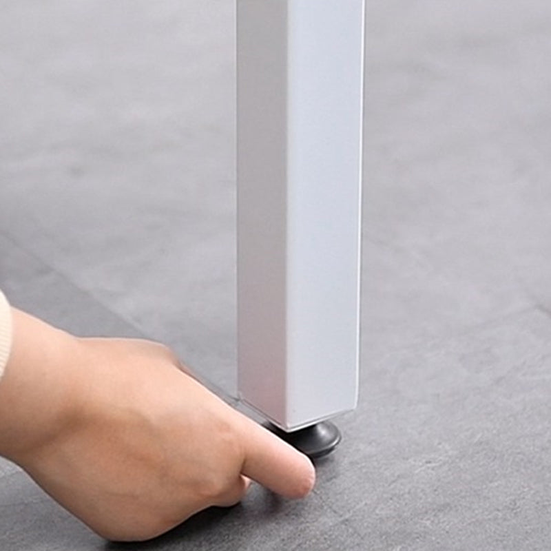 Modern Stone Top Bistro Bar Table Rectangle Metal Base Bar Table