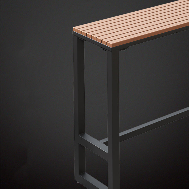 Rectangle Bar Dining Table Industrial Wood Counter Height Dining Table