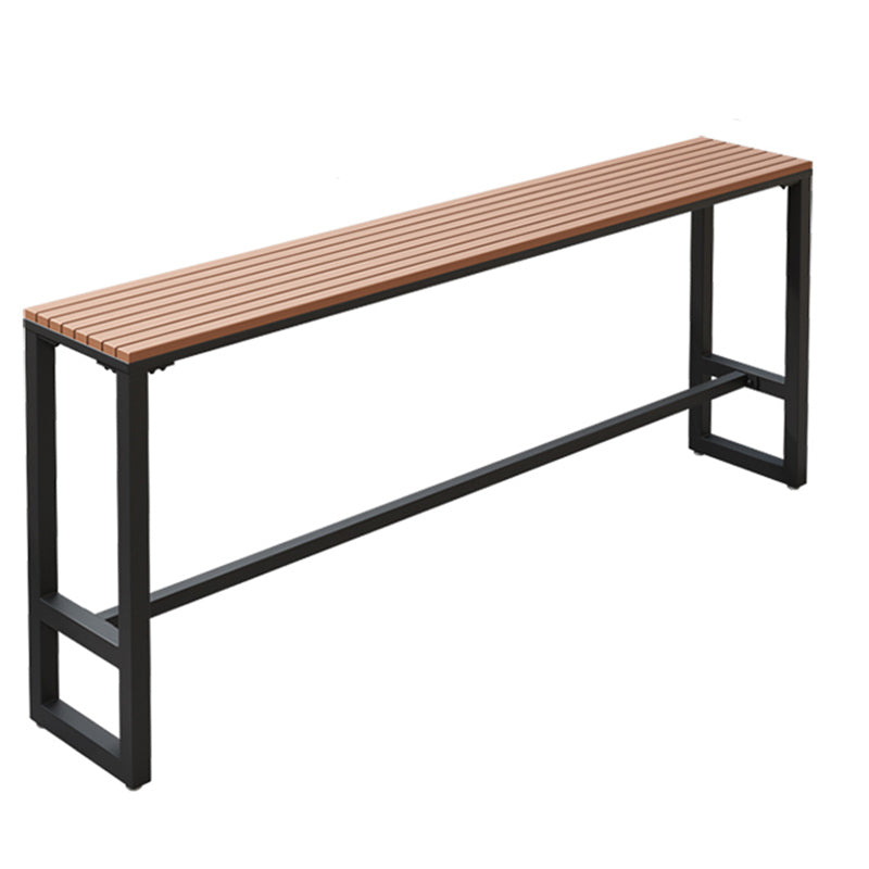 Rectangle Bar Dining Table Industrial Wood Counter Height Dining Table