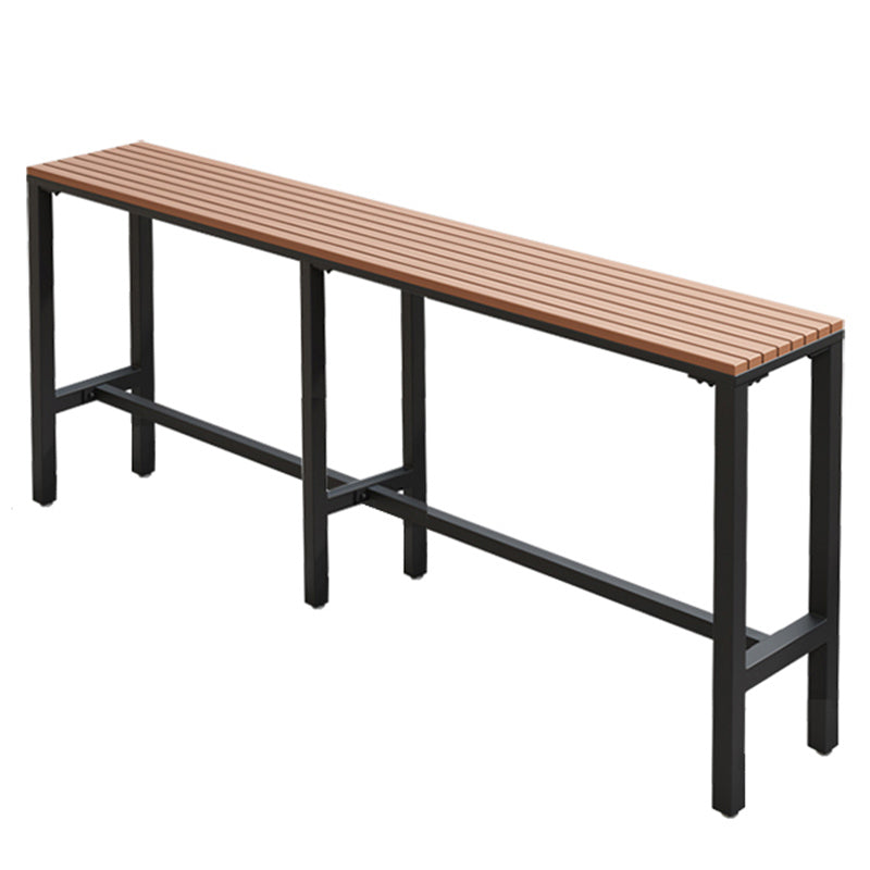 Industrial Counter Height Dining Table Trestle Bar Dining Table
