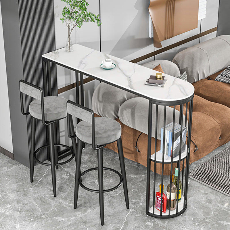 Industrial Bar Dining Table Free Form Counter Height Dining Table