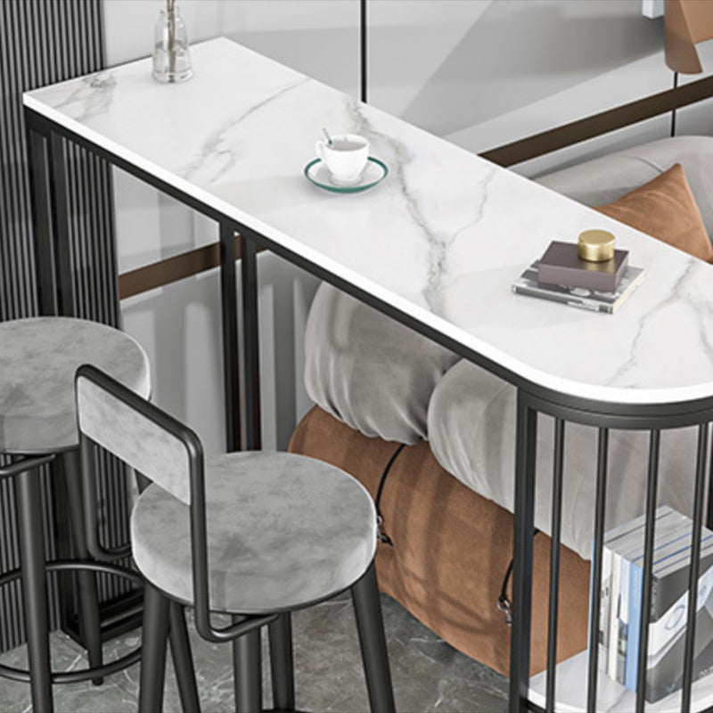 Industrial Bar Dining Table Free Form Counter Height Dining Table