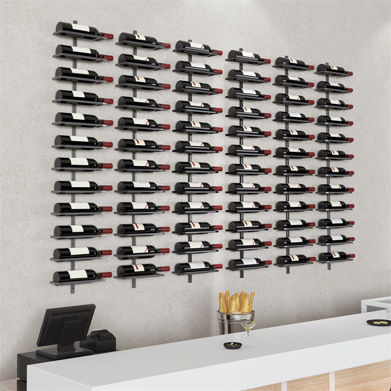 Wall Mounted Wine Bottle Holder Contemporary Metal Wine Rack Bottle