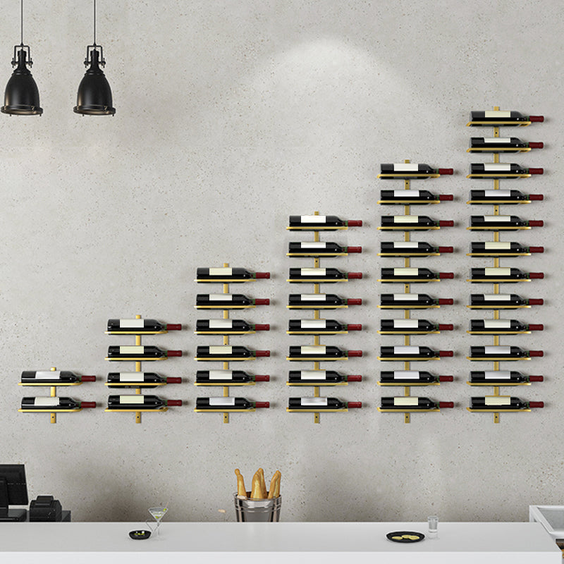 Wall Mounted Wine Bottle Holder Contemporary Metal Wine Rack Bottle