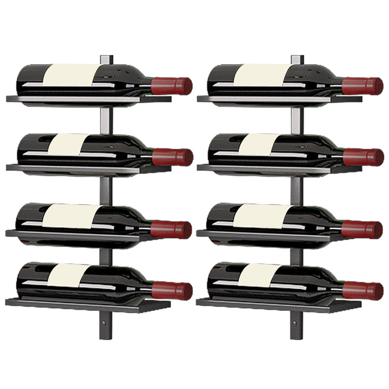 Wall Mounted Wine Bottle Holder Contemporary Metal Wine Rack Bottle