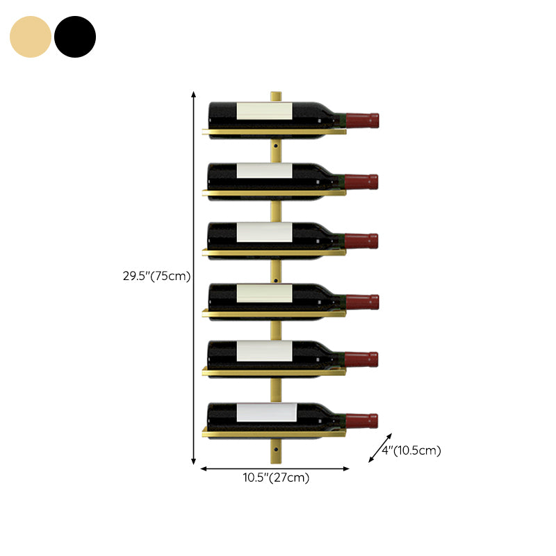 Wall Mounted Wine Bottle Holder Contemporary Metal Wine Rack Bottle