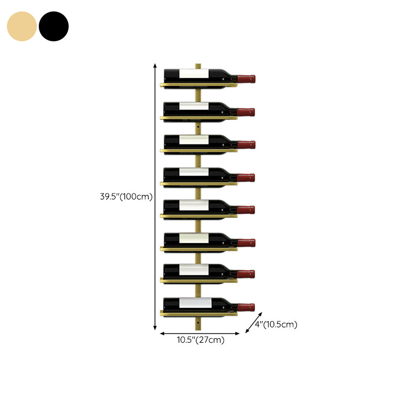 Wall Mounted Wine Bottle Holder Contemporary Metal Wine Rack Bottle