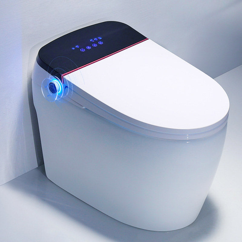 Modern All-In-One Toilet Bowl Skirted Toilet with Seat for Bathroom