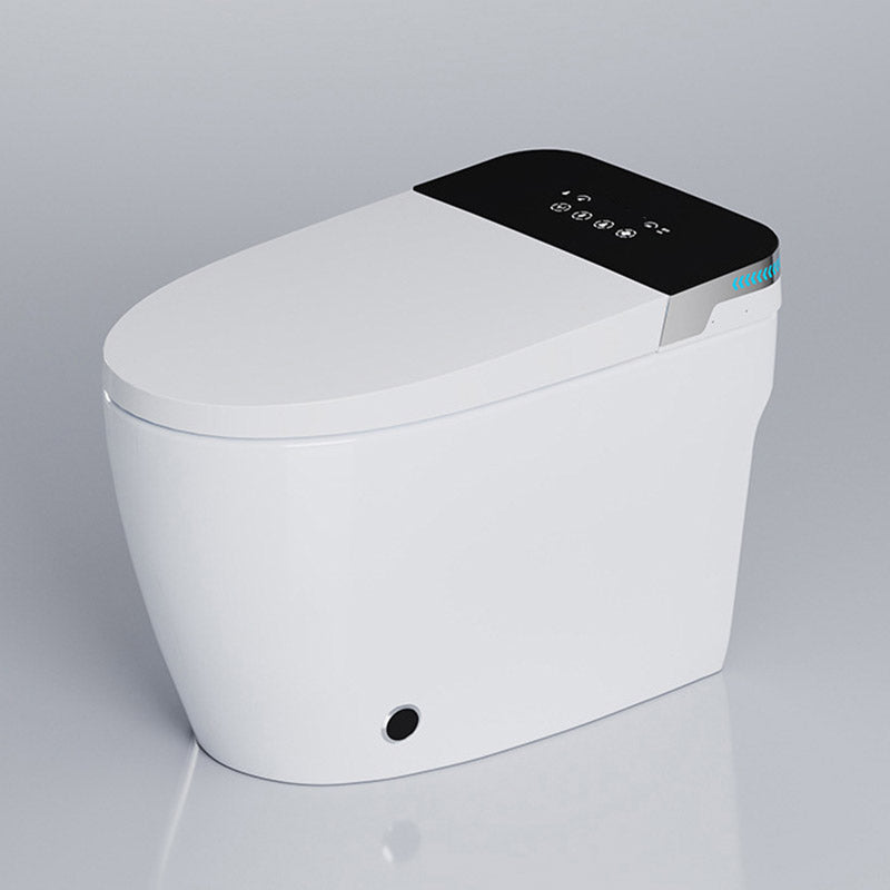 Modern All-In-One Toilet Bowl Skirted Toilet with Seat for Bathroom