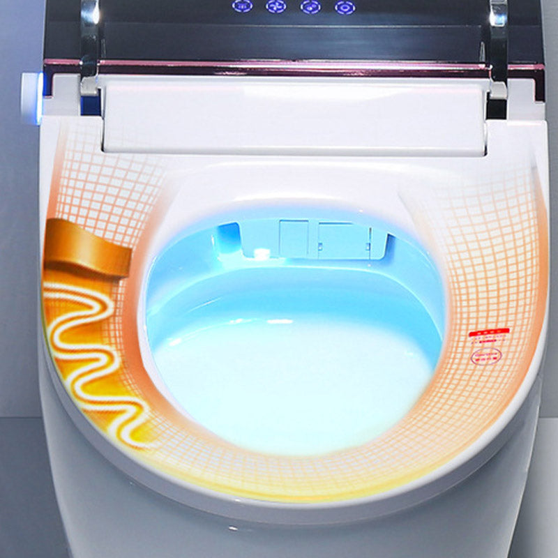 Modern All-In-One Toilet Bowl Skirted Toilet with Seat for Bathroom