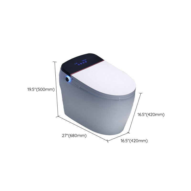 Modern All-In-One Toilet Bowl Skirted Toilet with Seat for Bathroom