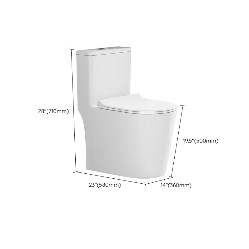 Traditional All-In-One Toilet Bowl Floor Mounted White Urine Toilet for Bathroom