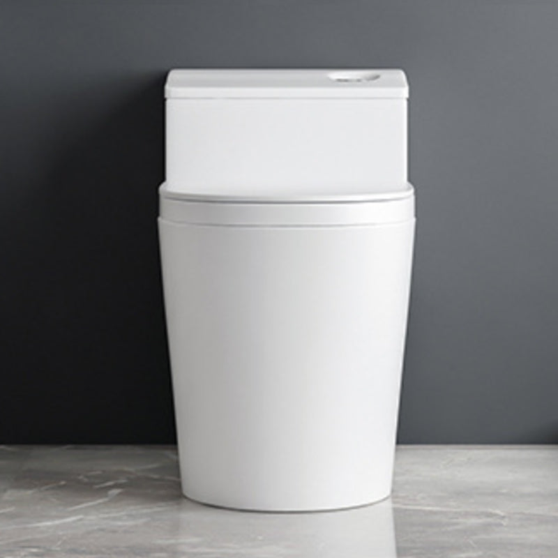 Contemporary 1-Piece Toilet Bowl Floor Mounted White Urine Toilet for Bathroom