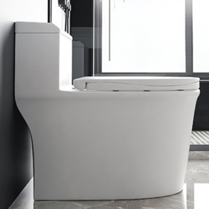 Contemporary 1-Piece Toilet Bowl Floor Mounted White Urine Toilet for Bathroom