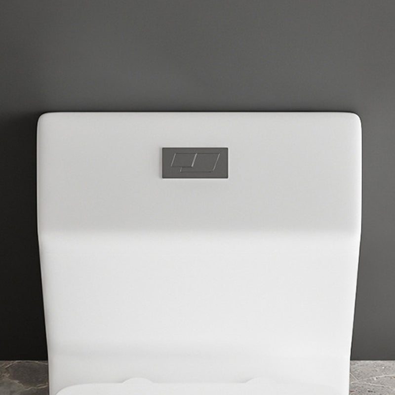 Contemporary 1-Piece Toilet Bowl Floor Mounted White Urine Toilet for Bathroom