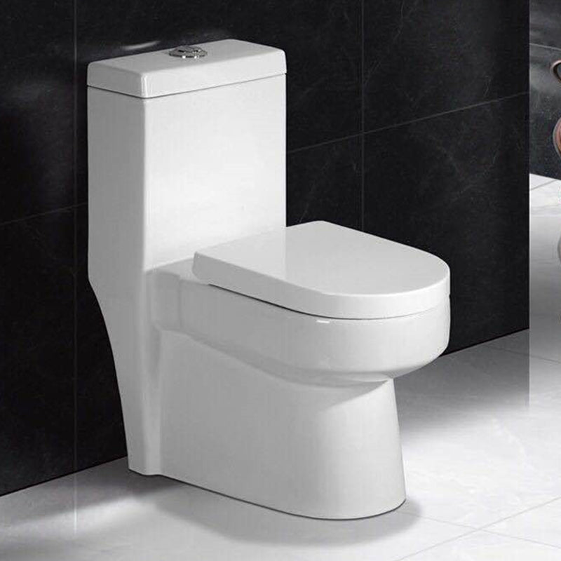 Traditional One Piece Toilet Bowl Floor Mounted White Urine Toilet for Bathroom