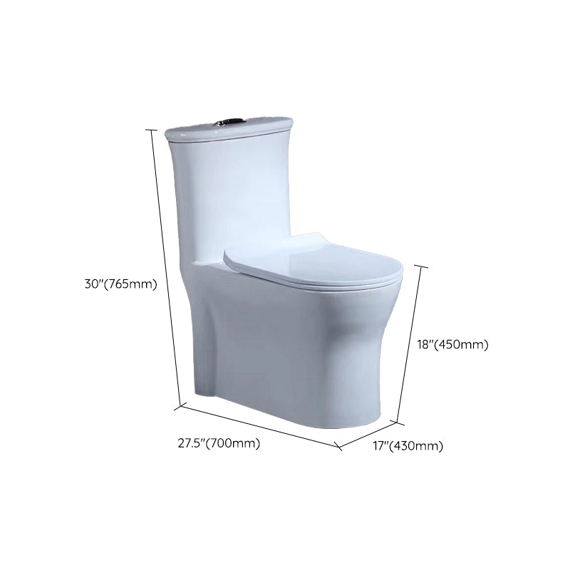 Traditional One Piece Toilet Bowl Floor Mounted White Urine Toilet for Bathroom