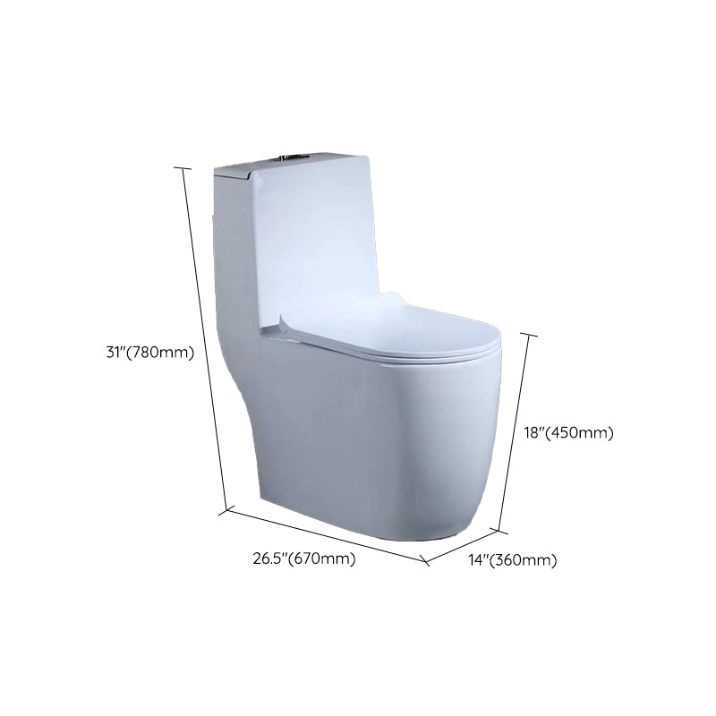 Traditional One Piece Toilet Bowl Floor Mounted White Urine Toilet for Bathroom