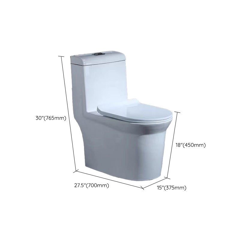 Traditional One Piece Toilet Bowl Floor Mounted White Urine Toilet for Bathroom