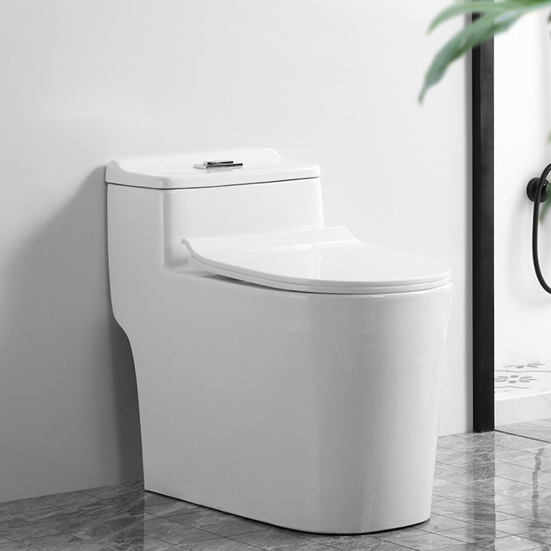 Contemporary One Piece Toilet Bowl Floor Mount White Urine Toilet for Bathroom
