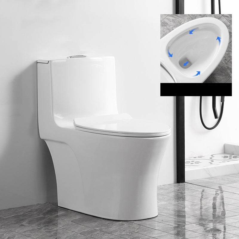 Contemporary One Piece Toilet Bowl Floor Mount White Urine Toilet for Bathroom