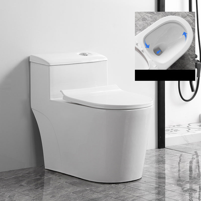 Contemporary One Piece Toilet Bowl Floor Mount White Urine Toilet for Bathroom
