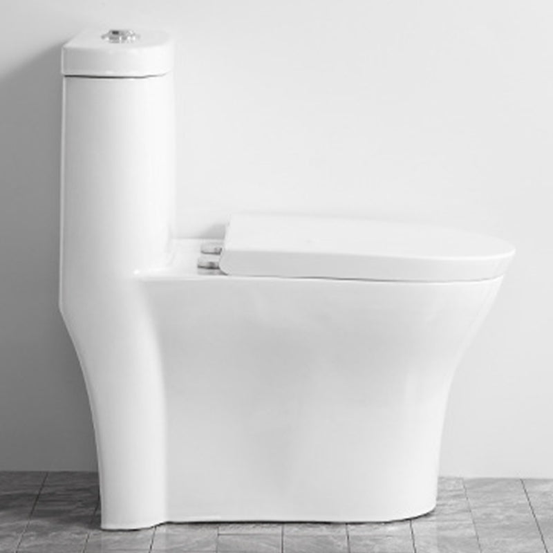 Contemporary One Piece Toilet Bowl Floor Mount White Urine Toilet for Bathroom