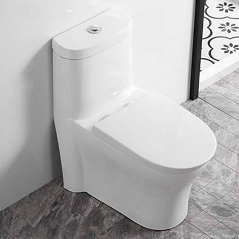 Contemporary One Piece Toilet Bowl Floor Mount White Urine Toilet for Bathroom