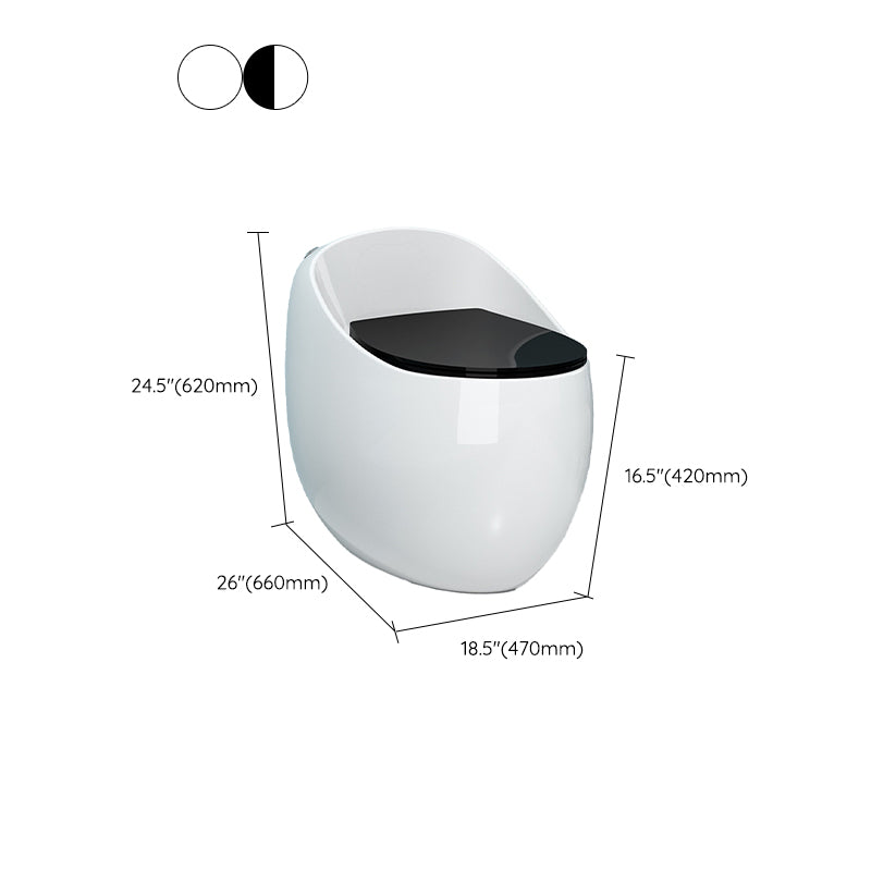 Contemporary All-In-One Toilet Bowl Floor Mounted Urine Toilet for Washroom