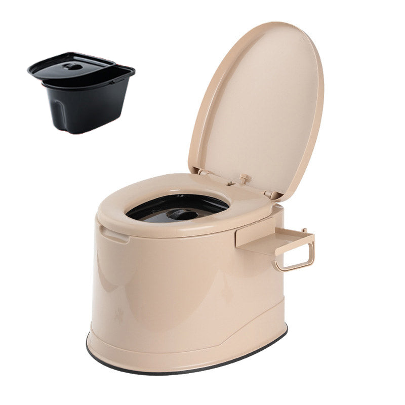 Contemporary Plastic Toilet Floor Mounted Toilet Bowl with Slow Close Seat for Washroom