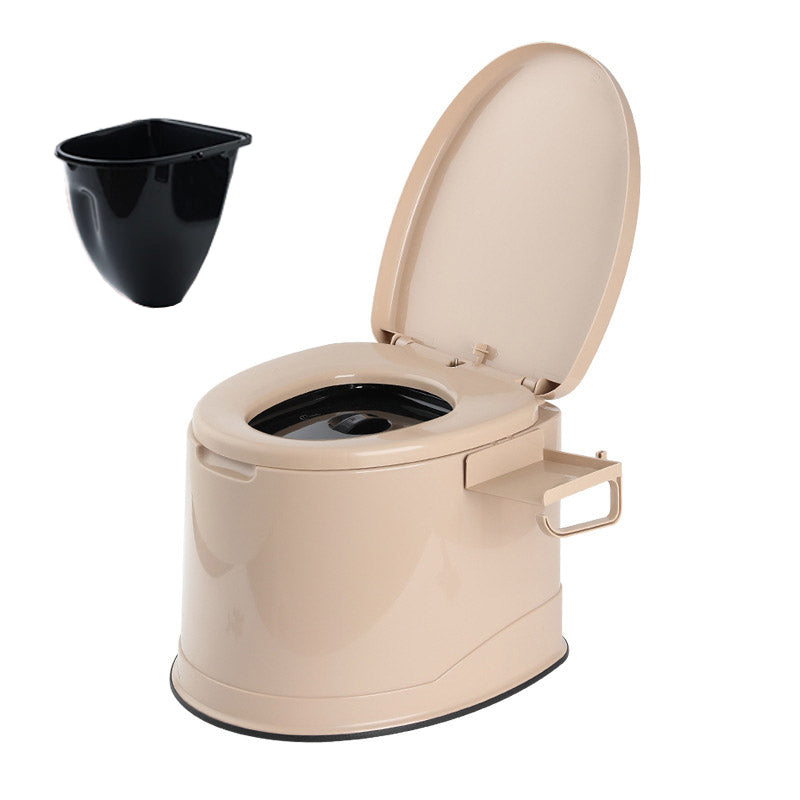 Contemporary Plastic Toilet Floor Mounted Toilet Bowl with Slow Close Seat for Washroom