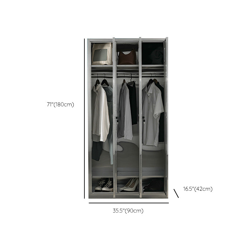 Metal Cabinet for Bathroom Contemporary Storage Cabinet with Hinged Door